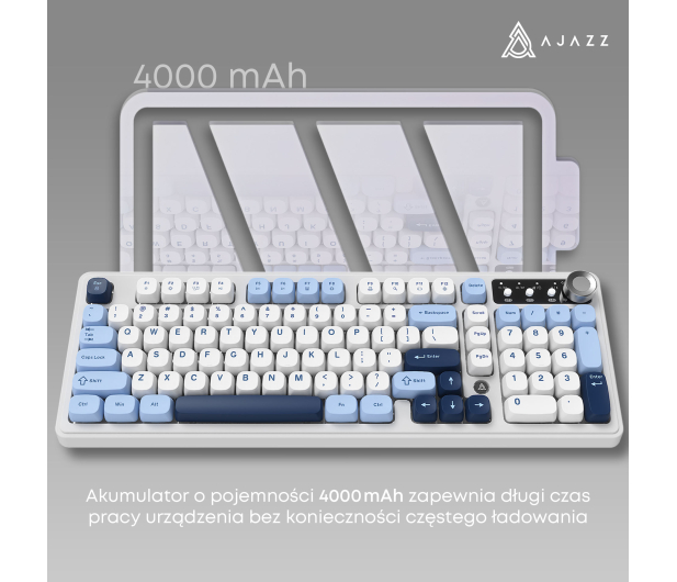 Ajazz AF98 PLUS biała - 1536381 - zdjęcie 12